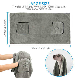 Transform Your Pet's Bath Time with Our Super Absorbent Towel