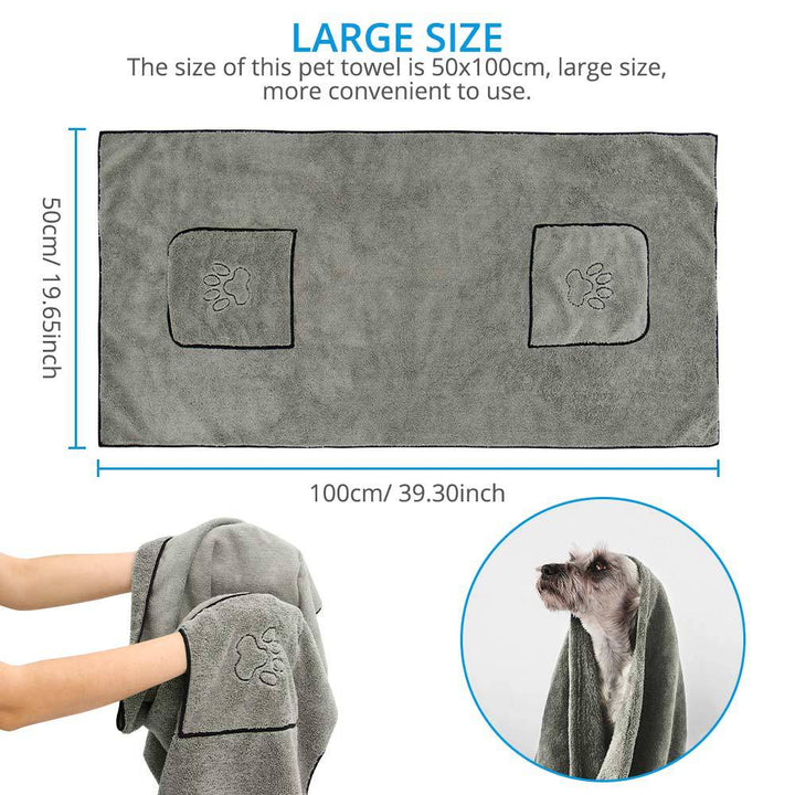 Transform Your Pet's Bath Time with Our Super Absorbent Towel
